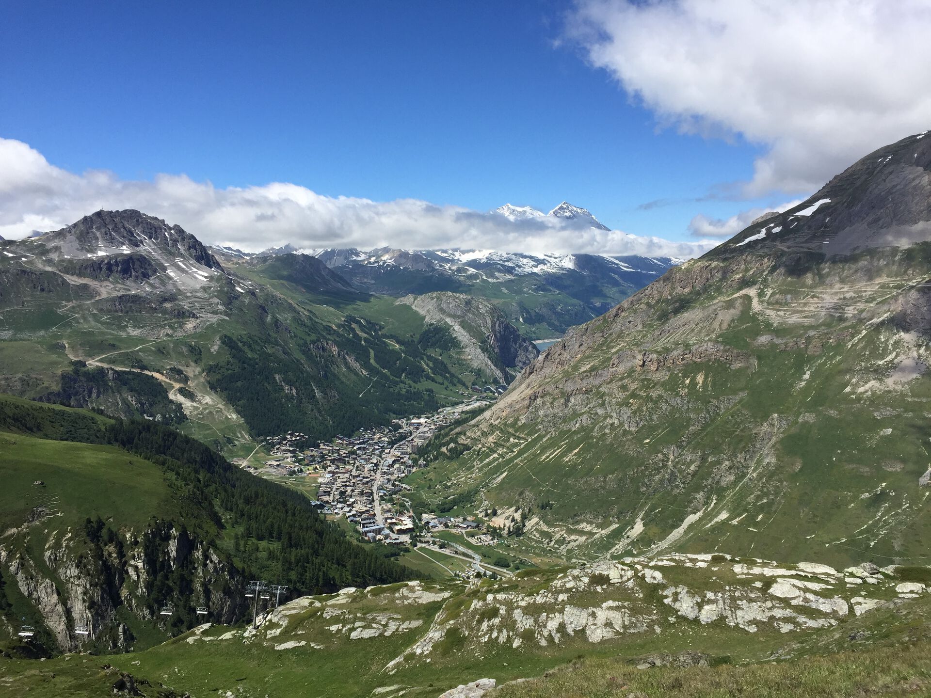 Anche il panorama sulla Val-d'Isère non è male!