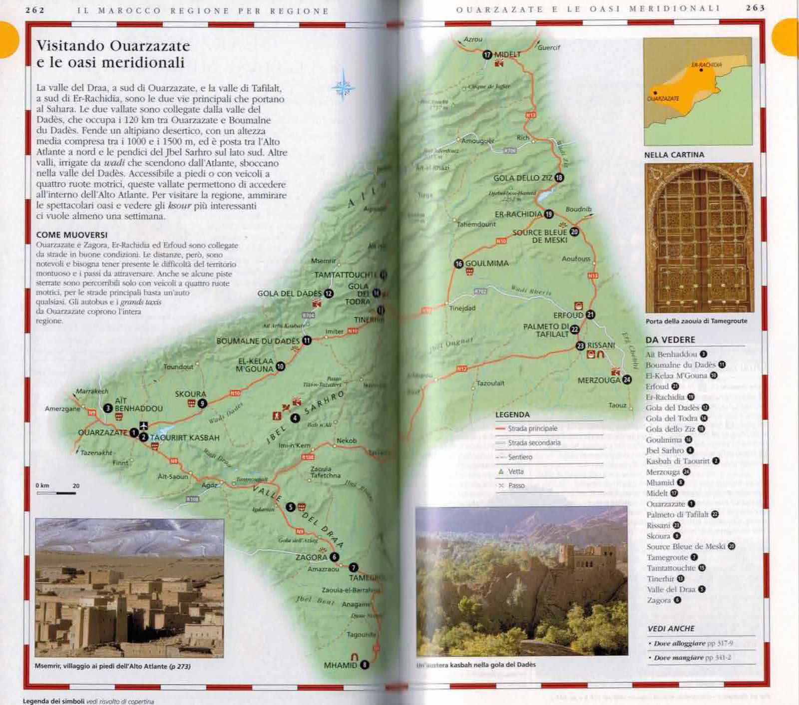 Guida Marocco Mondadori dettaglio itinerari