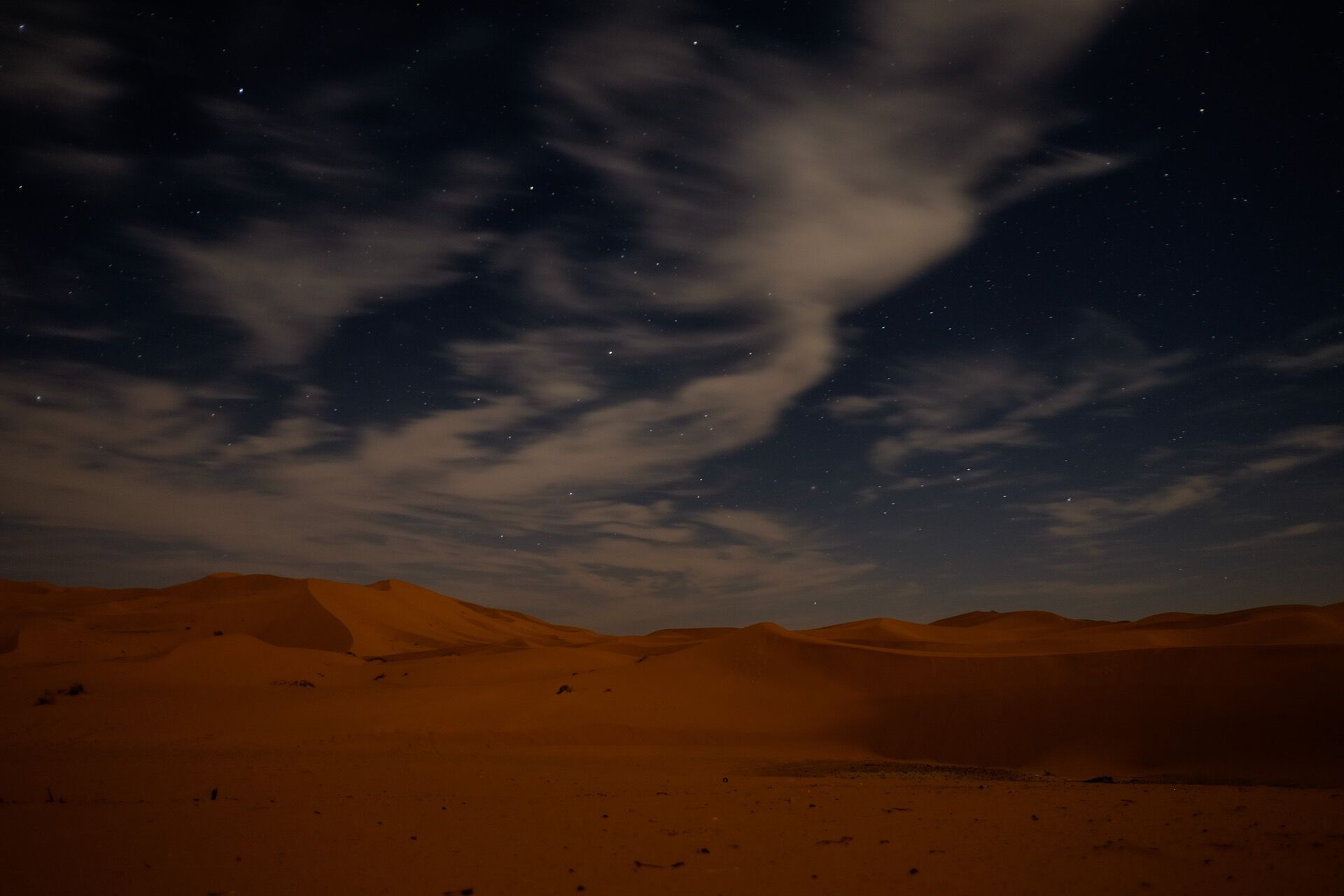 Notte stellata Sahara