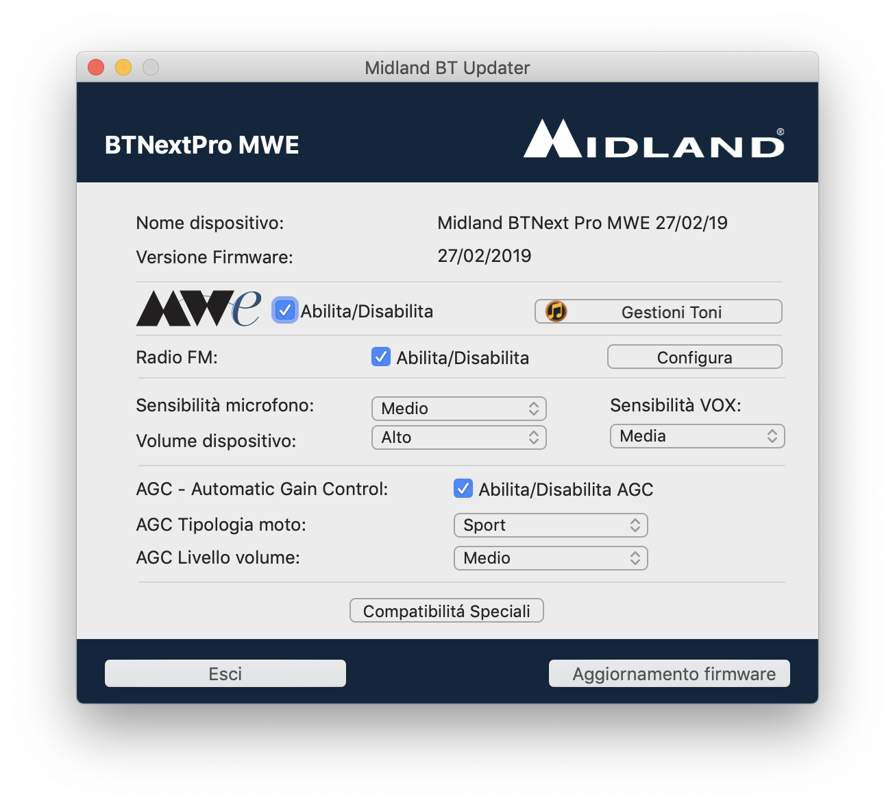 Software Midland BT Updater
